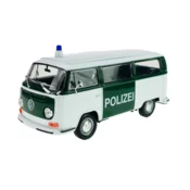 shumee WELLY 1972 VW VOLKSWAGEN BUS T2 POLIZEI 1:24 22472