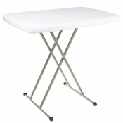 Zložljiva miza z nastavljivo višino 46 - 74 cm plastika/kovina