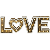 Globo 29976 - LED Namizna svetilka LOVE 24xLED/0,06W/3xAA les