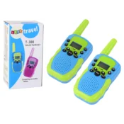 slomart LEAN TOYS Walkie Talkie za otroke, domet 3 km (zeleno-modre)
