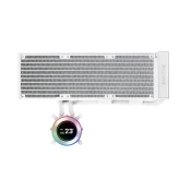Komplet za tekočinsko hlajenje AIO Liquid Cooler Lian Li HydroShift II LCD-C 360 Fanless, bel