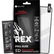 Sturdo Rex Kaljeno steklo za Motorola Moto G42, Full Face - Črna