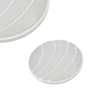 LED prigušiva plafonska svetiljka SHELL WHITE LED/40W/230V + daljinski upravljac