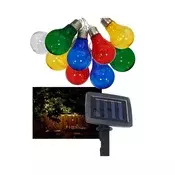 LED solarni spoljašnji niz 10xLED/1,2V 300 mAh 2,2 m IP44 višebojno