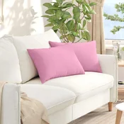 Jastucici za sofu 2 pcs Ružicasta 60 x 40 cm tkanina