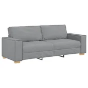 Vidaxl Trosed svetlo siv 220x78x84 cm blago