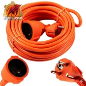 shumee Vrtni podaljšek 10 m 3x2,5 mm2 debeline BullTek oranžen kabel