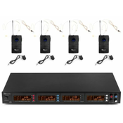 POWER DYNAMICS BREZŽIČNI MIKROFONI SET 4X NAGLAVNI PD504B