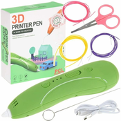 Nobo Kids Pen 3D Printer Pen Set PCL polnila zelena