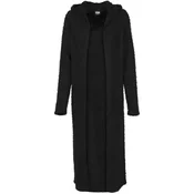 Womens hooded sweater made of soft feathers - black