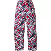 Carven - geometric print trousers - women - Multicolour