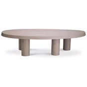 Casa Padrino luxury coffee table beige 149 x 78.5 x H. 35 cm - Solid wood coffee table - Living room furniture - Solid wood furniture - Luxury furniture - Luxury furnishings - Luxury quality