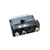 Scart adapter na 3xcinch + S-VHS + stikalo