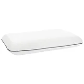 Vidaxl Vzglavnik za spanje Enobarvno Bela 60 x 40 x 10 cm Gel pena