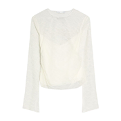 Bershka Majica BLOBER ecru