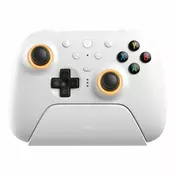 8BitDo Ultimate 2 Wireless 2.4G, PC, Android, SteamOS, iOS, TMR Joystick, 1000 Hz, bela, brezžični krmilnik