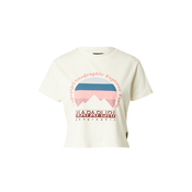 NAPAPIJRI T-Shirt, hrdavo smeda / roza / bijela
