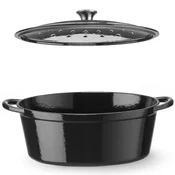 Hendi Emajliran litoželezni lonec, ovalen, 6,88 l, 405x255x134 mm