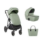 KikkaBoo Kolica Thea 3in1 set sa autosedištem I-Prime I-size i tvrdom korpom Army Green ( KKB20136 SET )