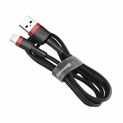 Kabel Baseus Cafule USB Lightning kabel 1,5A 2m (crna + crvena) (6953156275027)