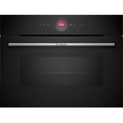 Bosch CMG7241B1 Serija 8 Vgrajeni pecica kompaktni z mikrovalovno pecico, Home Connect, Crna