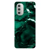 Silikonski prozorni ovitek za Motorola Moto G51 - Dark emerald