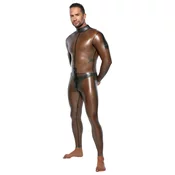 LateX Jumpsuit with Long Sleeves 2910454 Smoky Transparent S