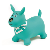 Ludi Skakalna žival pes modre barve