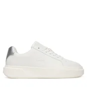 Calvin Klein Nizke superge  siva / bela