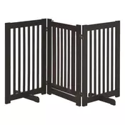 Homestar Pasja vrata samostoječa nastavljiva zložljiva 155x15x76 cm rjava