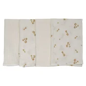Bubaba by FreeON tetra krpice muslin 4/1 40x40 cm bela in žirafa