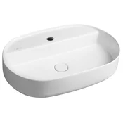 INFINITY OVAL Pultni umivalnik, 60x40 cm, bela mat - Bela mat barva - 60x12x40 cm - Isvea - INFINITY - 24 - Keramika - Ovalni/elipsasti - 600 - 120 - 400 - 14