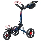 Ročni golf voziček BagBoy Slim Fold Ultra Slim Deluxe Navy/Red