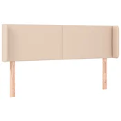 Vidaxl Vzglavje z ušesi kapučino 147x16x78/88 cm umetno usnje