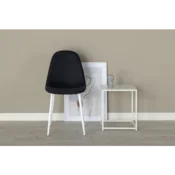 Venture Design Komplet 2 jedilnih stolov Polar 53x88x46 cm črno-bel