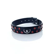 Gardj Europe Fetish B – serija – ovratnica 3 cm, rdeči kristal