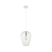 Klausen 111014 - Lestenec na vrvici BLANCHE 1xE27/11W/230V belo