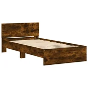 Vidaxl Posteljni okvir brez vzmetnice z vzmetnice dim. hrast 100x200cm