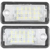 shumee Audi A3 A4 A6 A8 Q7 LED luči za registrsko tablico 2 kom komplet