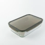 Lock n Lock Staklena posuda za hranu Ovenglass Euro Gray 3.6l, Siva