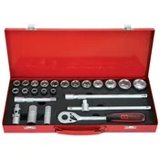 1/2 komplet natičnih ključev. 24-delni. šestrobi 917.4024 ks tools