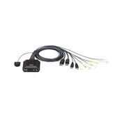 Aten CS-22DP 2-portno stikalo USB DisplayPort KVM z daljinskim izbirnikom vrat