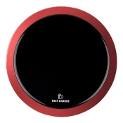 All New, Wireless Charger, Ultra-Thin, for Phone, Red, 5/9V, 10W, Overheat Protection, Qi