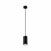 Crna viseca lampa s metalnim sjenilom o 7 cm Tubo - Candellux Lighting