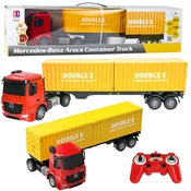 Licencirani kamion na daljinsko upravljanje Mercedes-Benz Arocs 1:26 - crveno/žuti