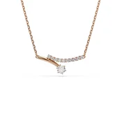 Swarovski ogrlica ženska pozlačena s kubičnim cirkonijem MATRIX