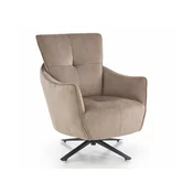 Fotelja Houston 1928 (Cappuccino) Svijetlo smeda, 97x75x86cm, Tkanina, GambeNoge: Metal