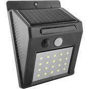 Stenska solarna svetilka 20 LED 2W črna