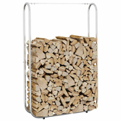 vidaXL Stojalo za drva 100x25x150 cm Pocinkano jeklo