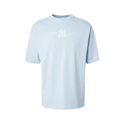 NEW ERA Majica MLB NEYYAN  pastelno modra / bela